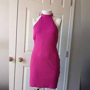 Shein A Size MediumChic Fuchsia Halter Dress